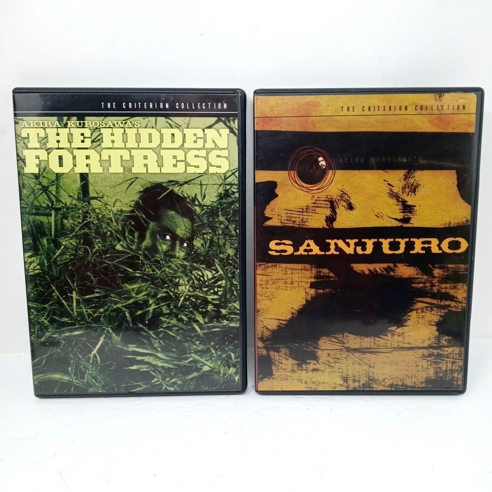 Akira Kurosawa Criterion Collection DVD Movie Lot Sanjuro & Hidden Fortress